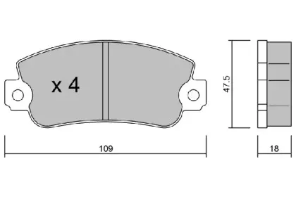Комплект тормозных колодок, дисковый тормоз AISIN купить